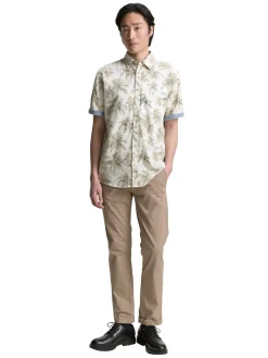 Regular Fit Kurzarmhemd mit Palmen-Print