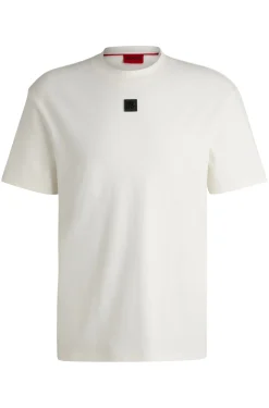 Regular-Fit T-Shirt aus Interlock-Baumwolle mit Stack-Logo