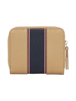 Reißverschluss-Brieftasche mit TH-Monogramm