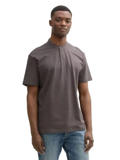 Relaxed Fit Poloshirt mit Stehkragen