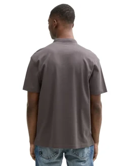 Relaxed Fit Poloshirt mit Stehkragen