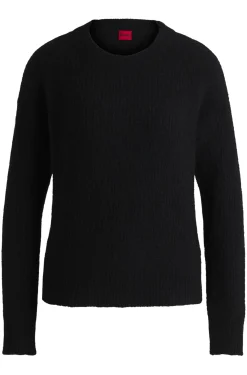 Relaxed-Fit Pullover mit gestricktem Linienmuster