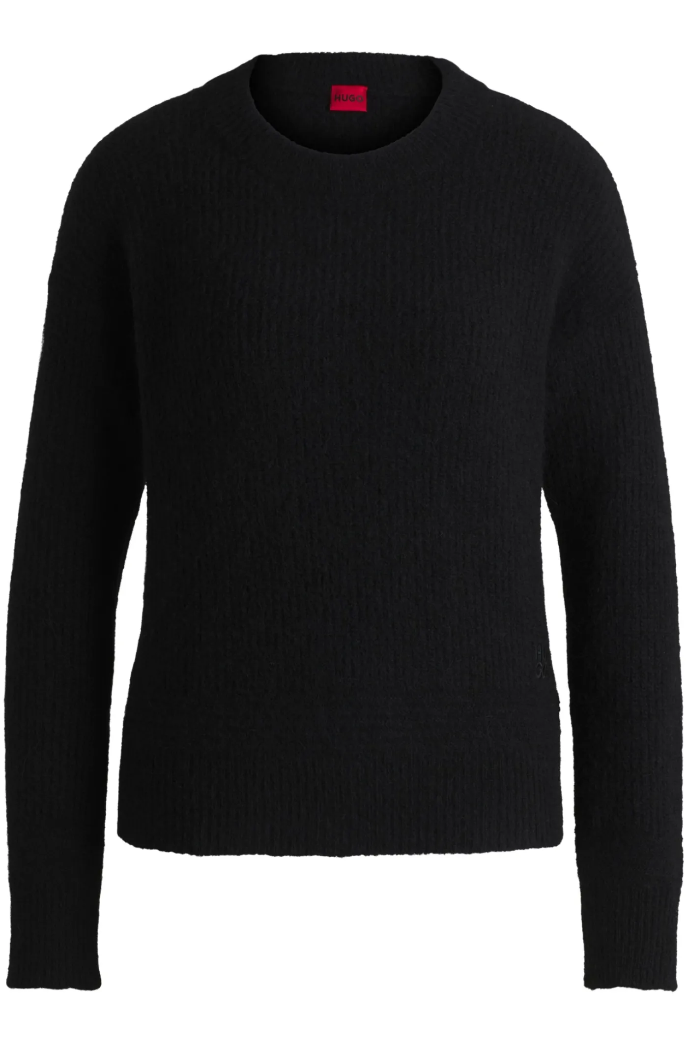 Relaxed-Fit Pullover mit gestricktem Linienmuster