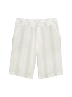 Relaxed gestreifte Strand Shorts