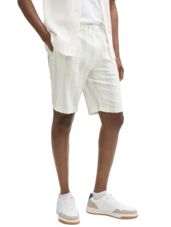 Relaxed gestreifte Strand Shorts