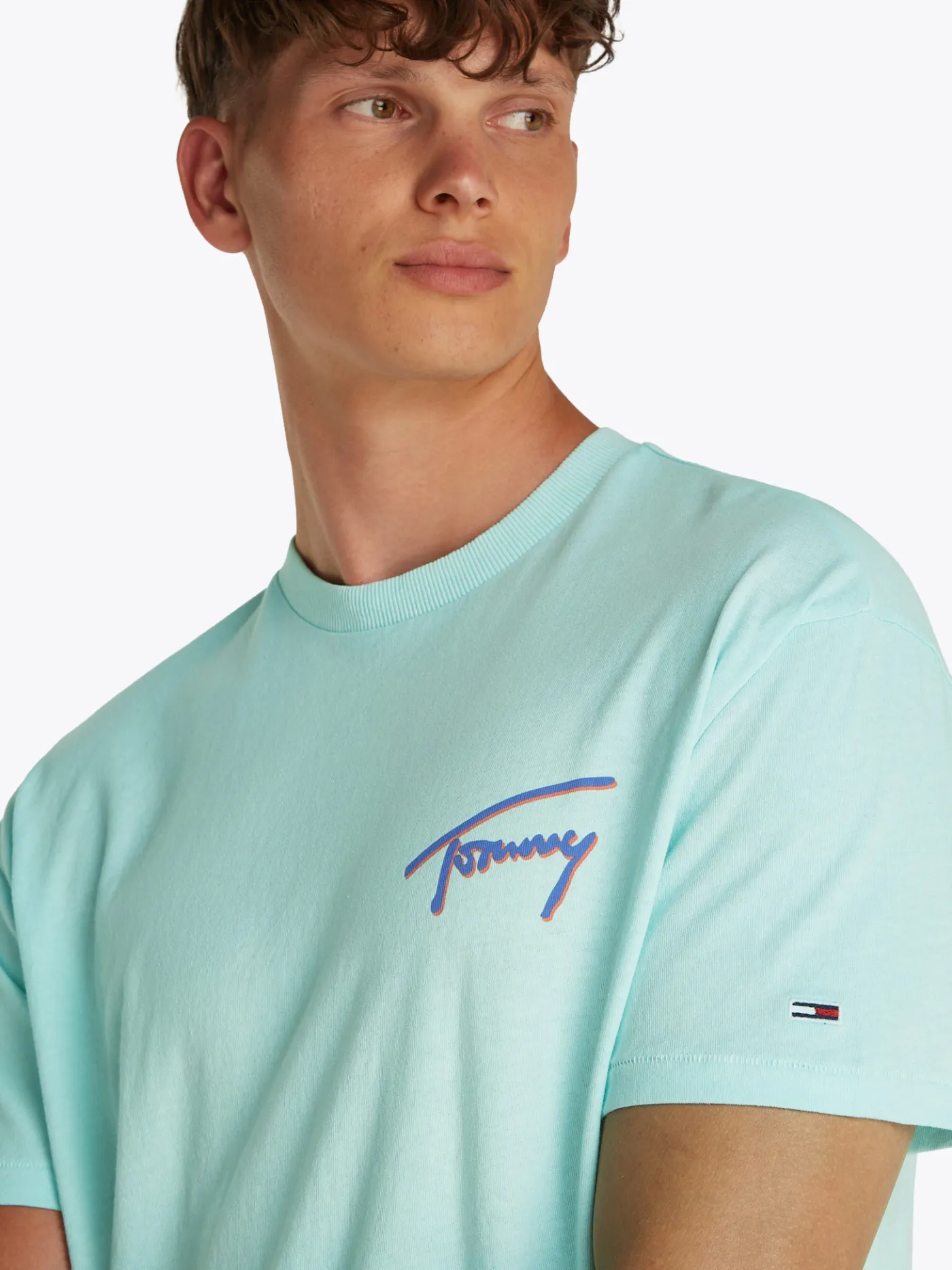 Relaxed T-Shirt mit Grafik und Rückenlogo
