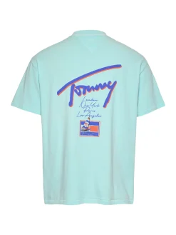 Relaxed T-Shirt mit Grafik und Rückenlogo