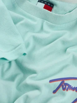 Relaxed T-Shirt mit Grafik und Rückenlogo