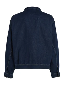 Relaxed Zip Jeansjacke