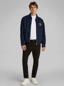 Relaxed Zip Jeansjacke
