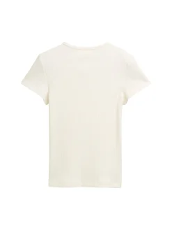 Ripp T-Shirt mit Cut-Outs