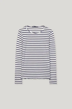 Rundhalsshirt mit Ringeln