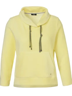 Samtiges Cord Sweatshirt mit Kängurutasche