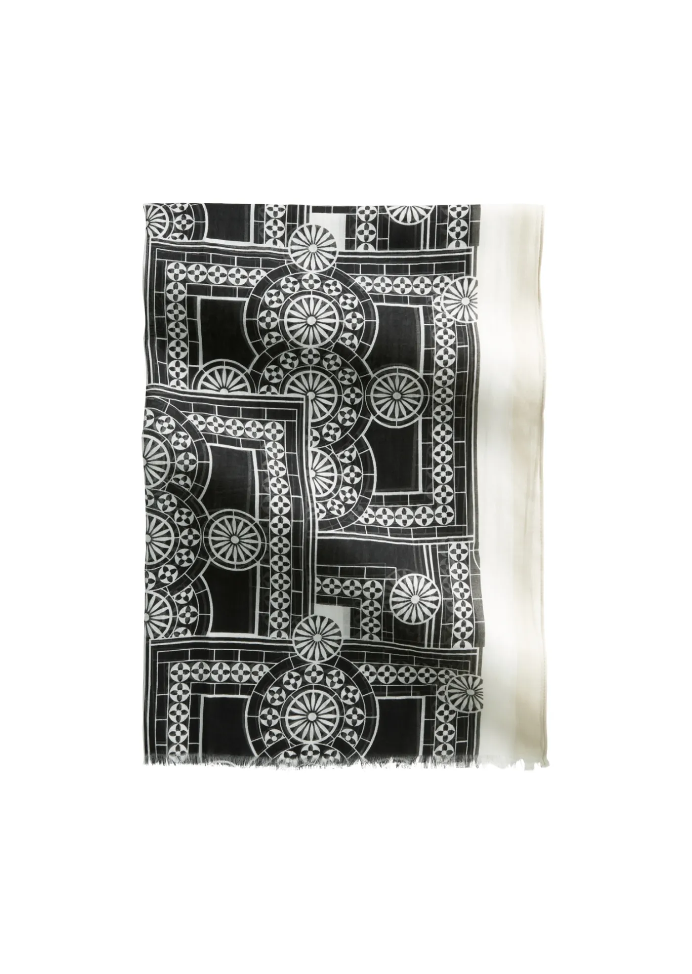 Schal mit Allover-Print mit TENCEL™ Lyocell