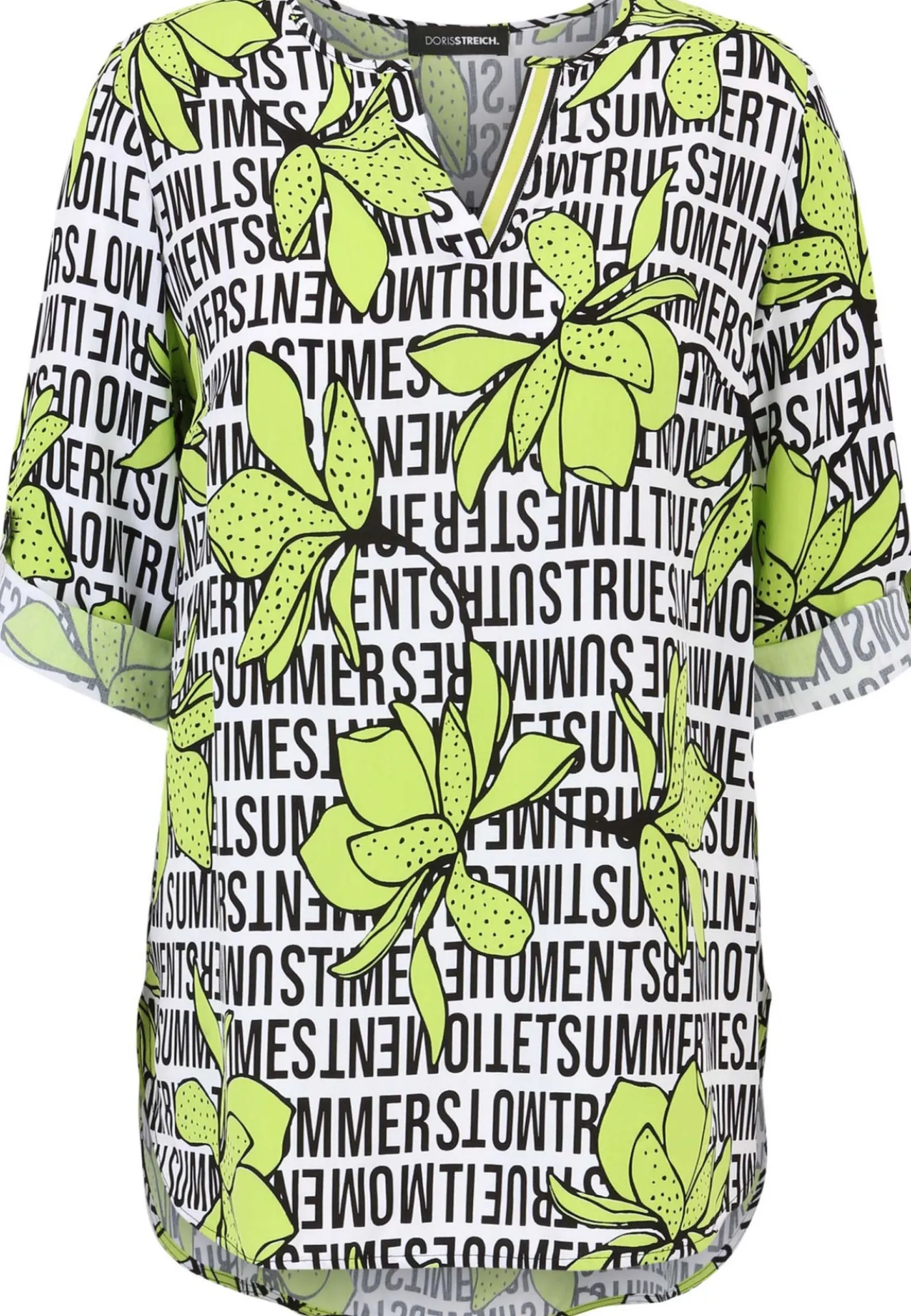 Schlupfbluse mit Allover-Muster