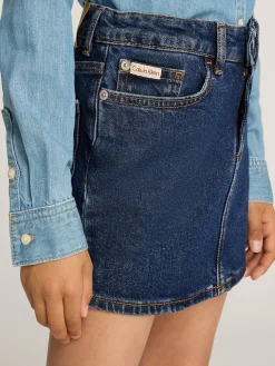 Schmaler Jeans-Minirock