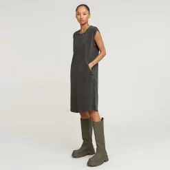 Seam Overdyed Shirtkleid