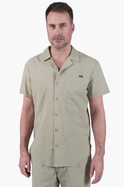 Seersucker Kurzarmhemd
