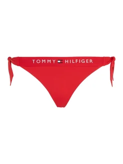 Seitlich gebundene Bikinihose mit Logo