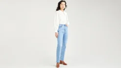 70's High Rise Slim Straight Jeans