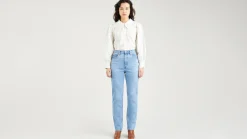 70's High Rise Slim Straight Jeans