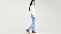 70's High Rise Slim Straight Jeans
