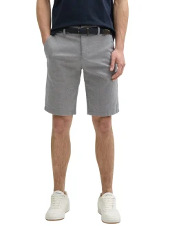 Slim Chino Shorts mit Gürtel