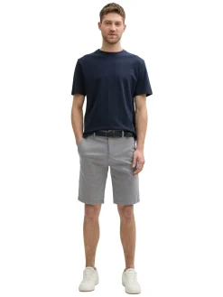 Slim Chino Shorts mit Gürtel