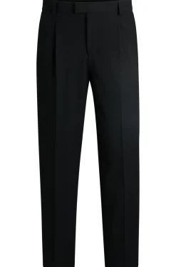 Slim-Fit Hose aus Seersucker