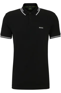 Slim-Fit Poloshirt aus Stretch-Baumwolle mit Branding