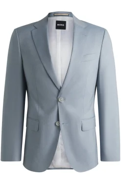Slim-Fit Sakko aus Stretch-Chiffon