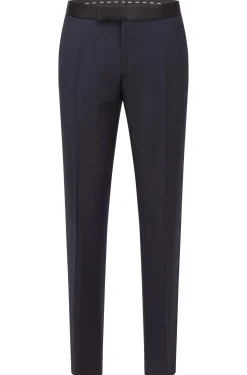 SLIM-FIT SMOKING-HOSE AUS SCHURWOLL-SERGE