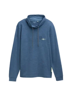 Snood Langarmshirt mit Brusttasche