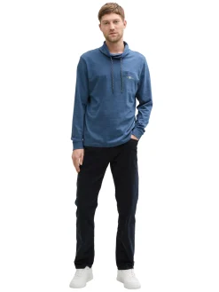 Snood Langarmshirt mit Brusttasche