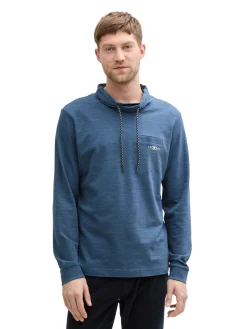 Snood Langarmshirt mit Brusttasche