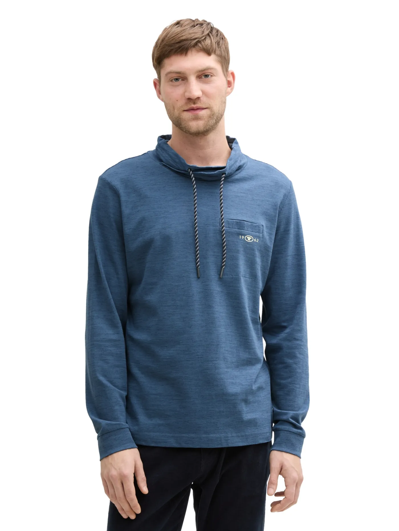 Snood Langarmshirt mit Brusttasche