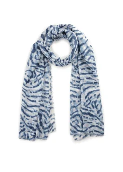 Softer Schal aus feinem Bambus mit Leoparden-Muster
