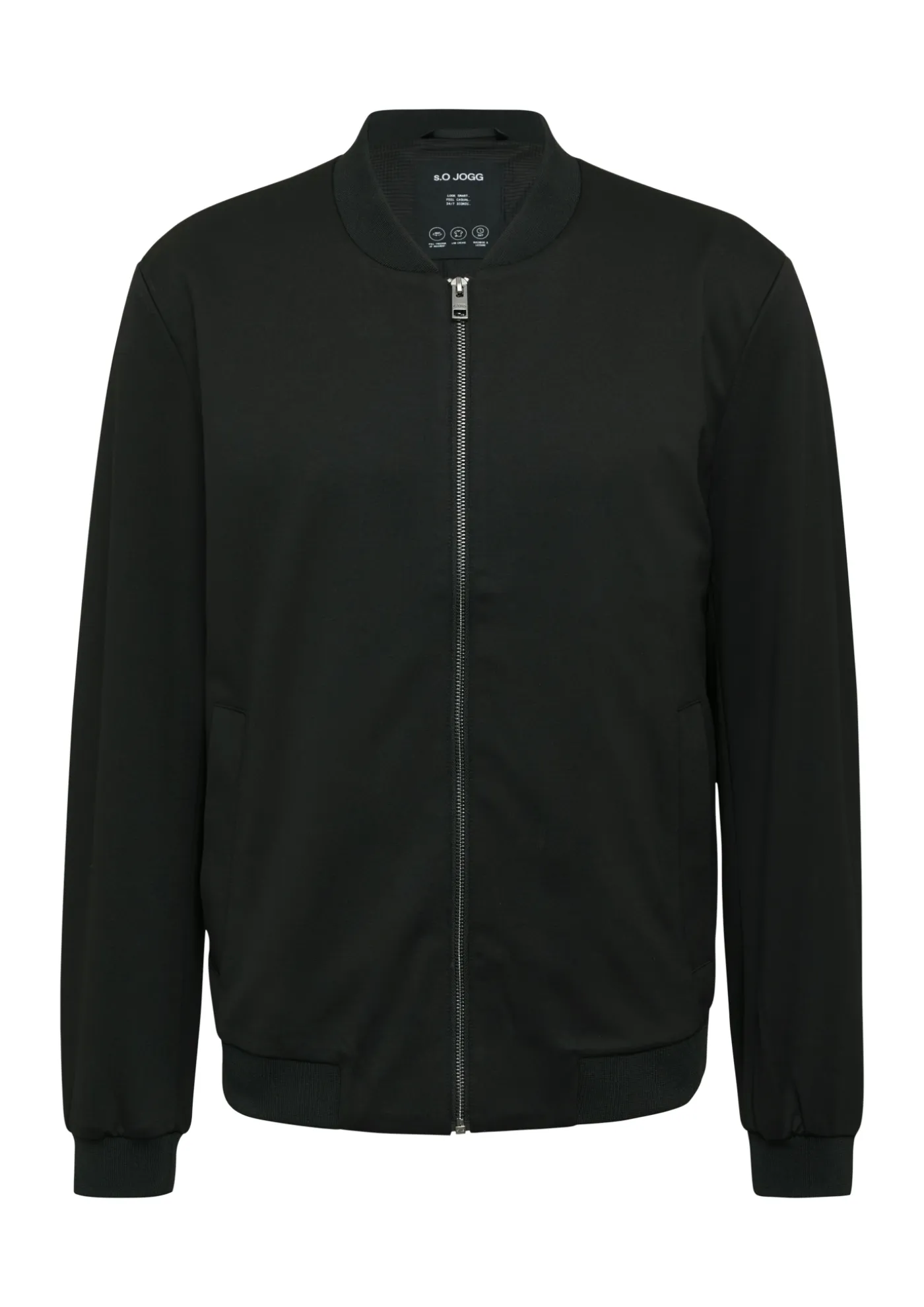 s.O JOGG: Bomberjacke aus Stretch-Jersey