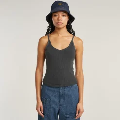 Spaghetti Strap Rib Top