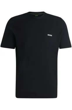 Sportives Strick-T-Shirt aus Baumwoll-Mix mit verschiedenen Strukturen