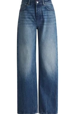 Straight-Fit Wide Leg Jeans