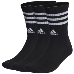 3-Streifen Cushioned Crew Socken, 3 Paar
