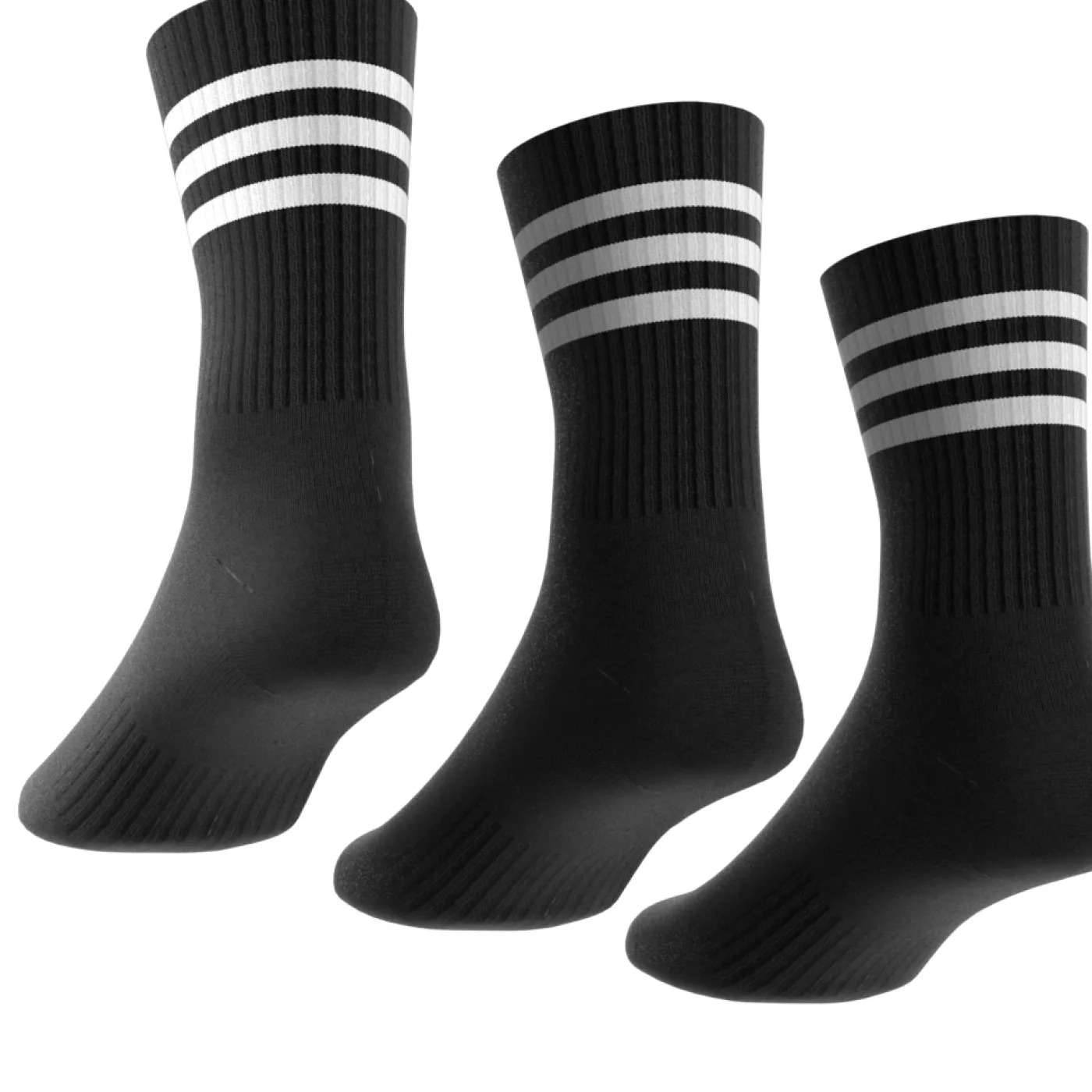 3-Streifen Cushioned Crew Socken, 3 Paar