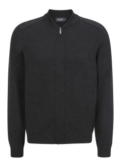 Strickjacke Zip 1/1 Arm Collegekragen