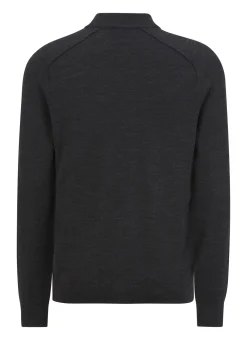 Strickjacke Zip 1/1 Arm Collegekragen