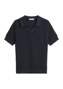 Strick-Poloshirt