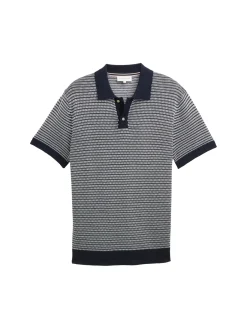 Strick-Poloshirt aus Baumwolle