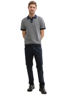 Strick-Poloshirt aus Baumwolle