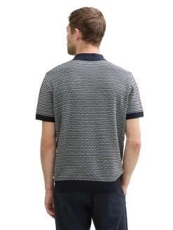 Strick-Poloshirt aus Baumwolle