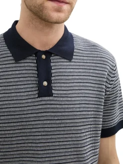 Strick-Poloshirt aus Baumwolle